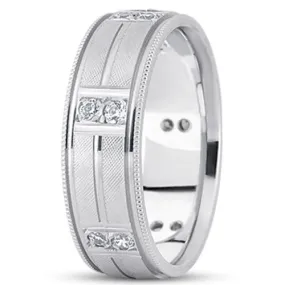 0.24ctw Diamond 14K Gold  Wedding Band (10mm) - (F - G Color, SI2 Clarity)