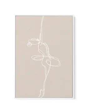 Abstract Ballerine | Framed Canvas Art Print