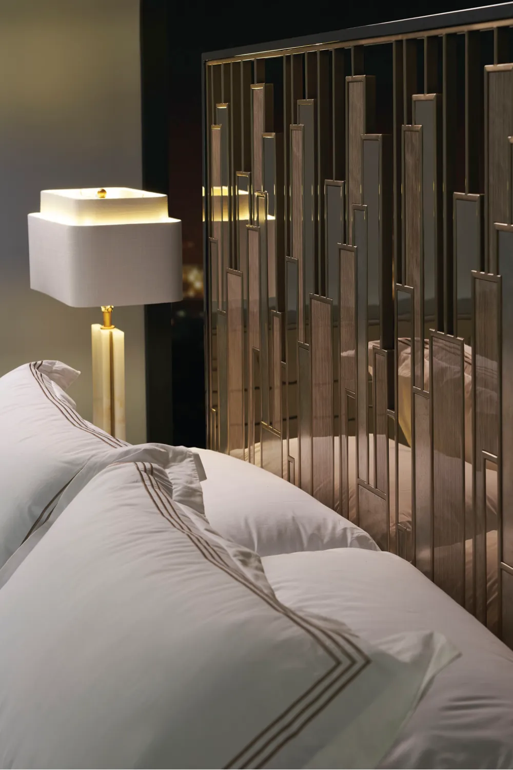 Architectural Metal King Bed | Caracole Cityscape