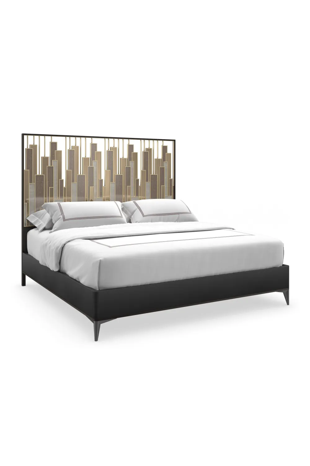 Architectural Metal King Bed | Caracole Cityscape