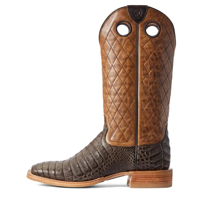 Ariat Men's Relentless Winner's Circle Chocolate Caiman Belly Western Boots 10031459