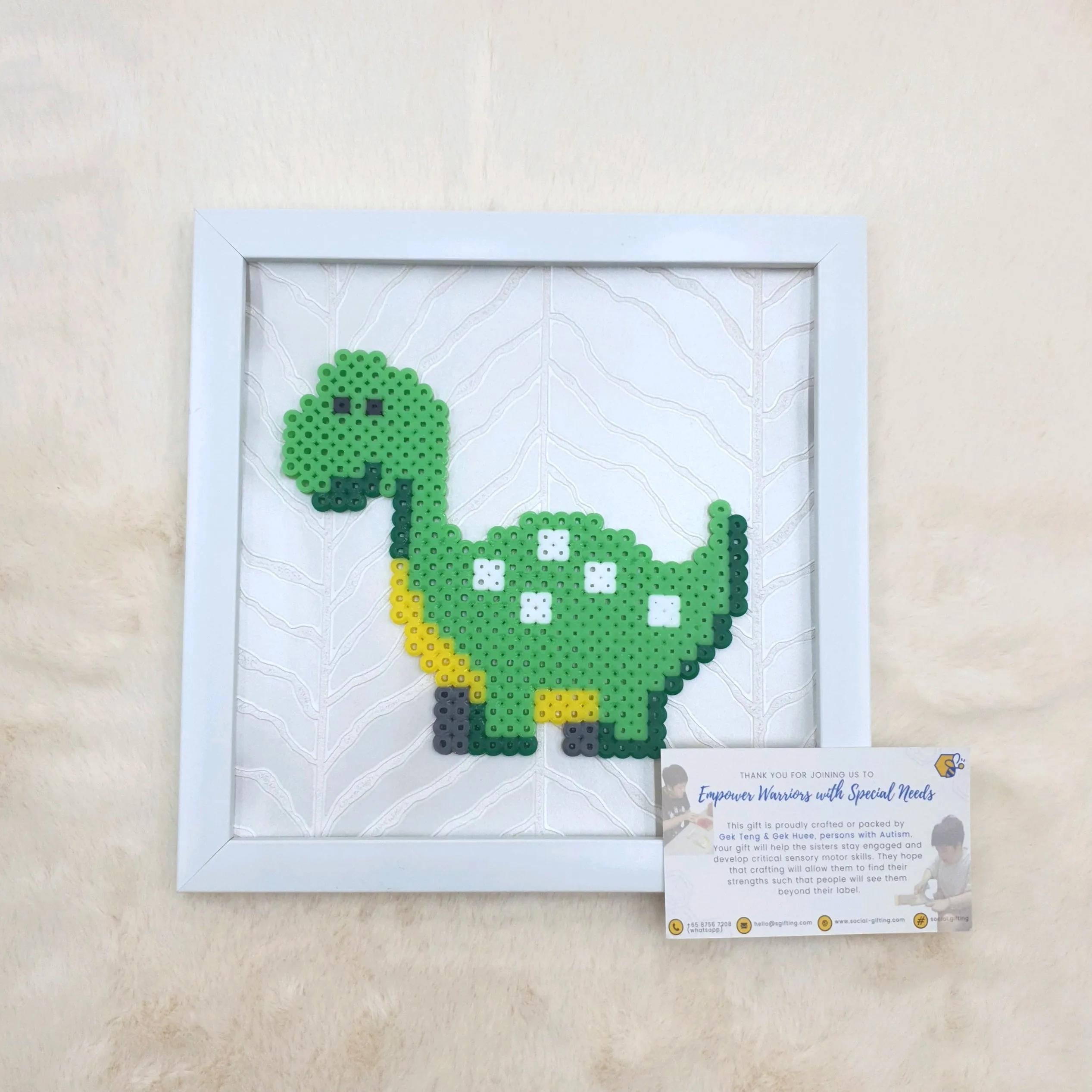 Assorted Hama Beads with Wooden Frame (20 x 20cm)