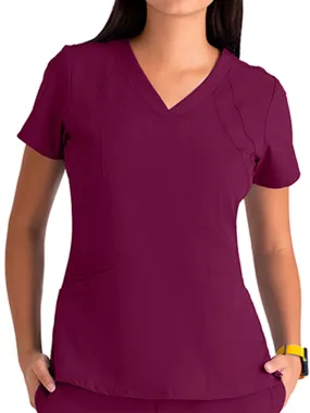 Barco One - Women's V-Neck Racer Breathable Scrub Top