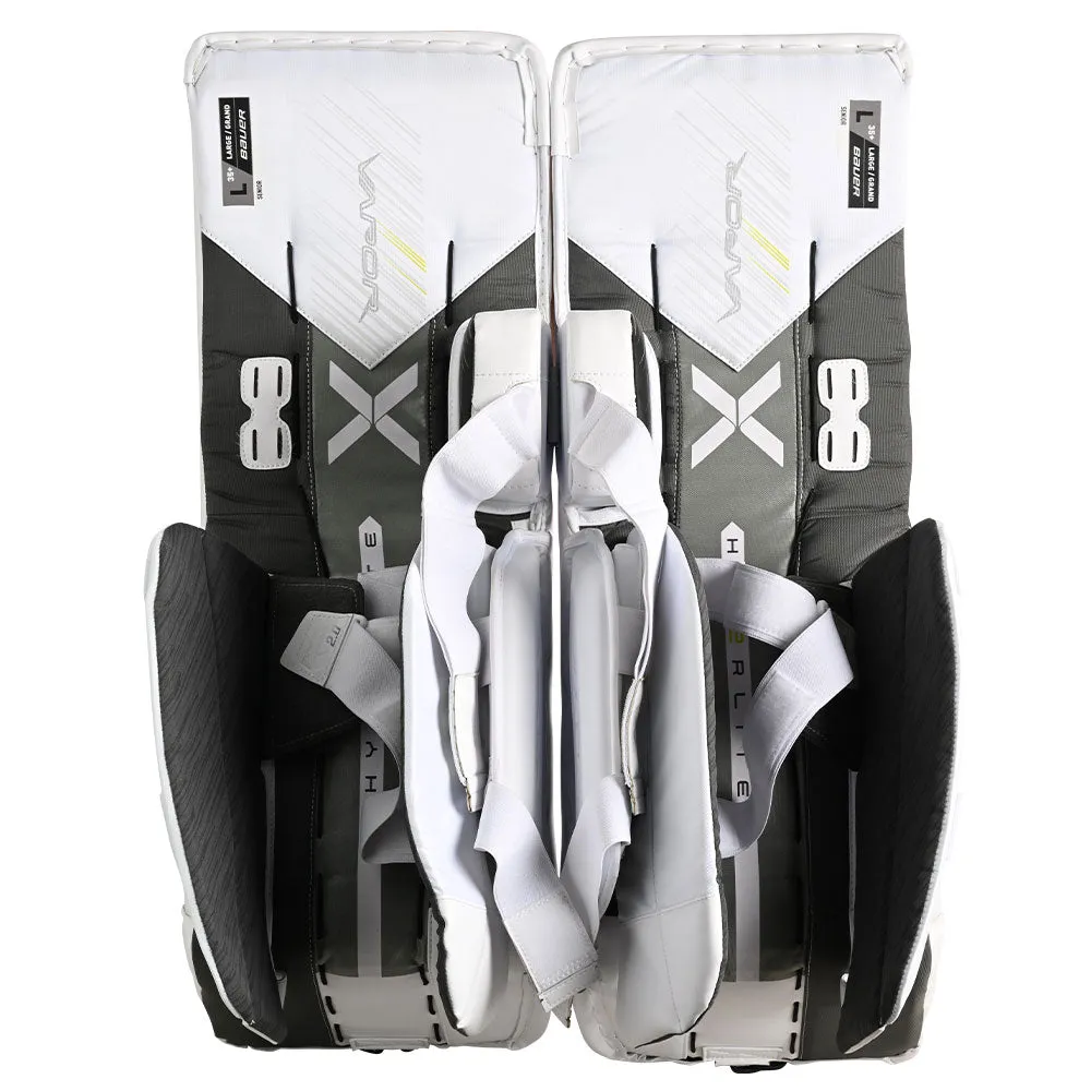 BAUER VAPOR HYPERLITE 2 SENIOR WHITE GOALIE PADS