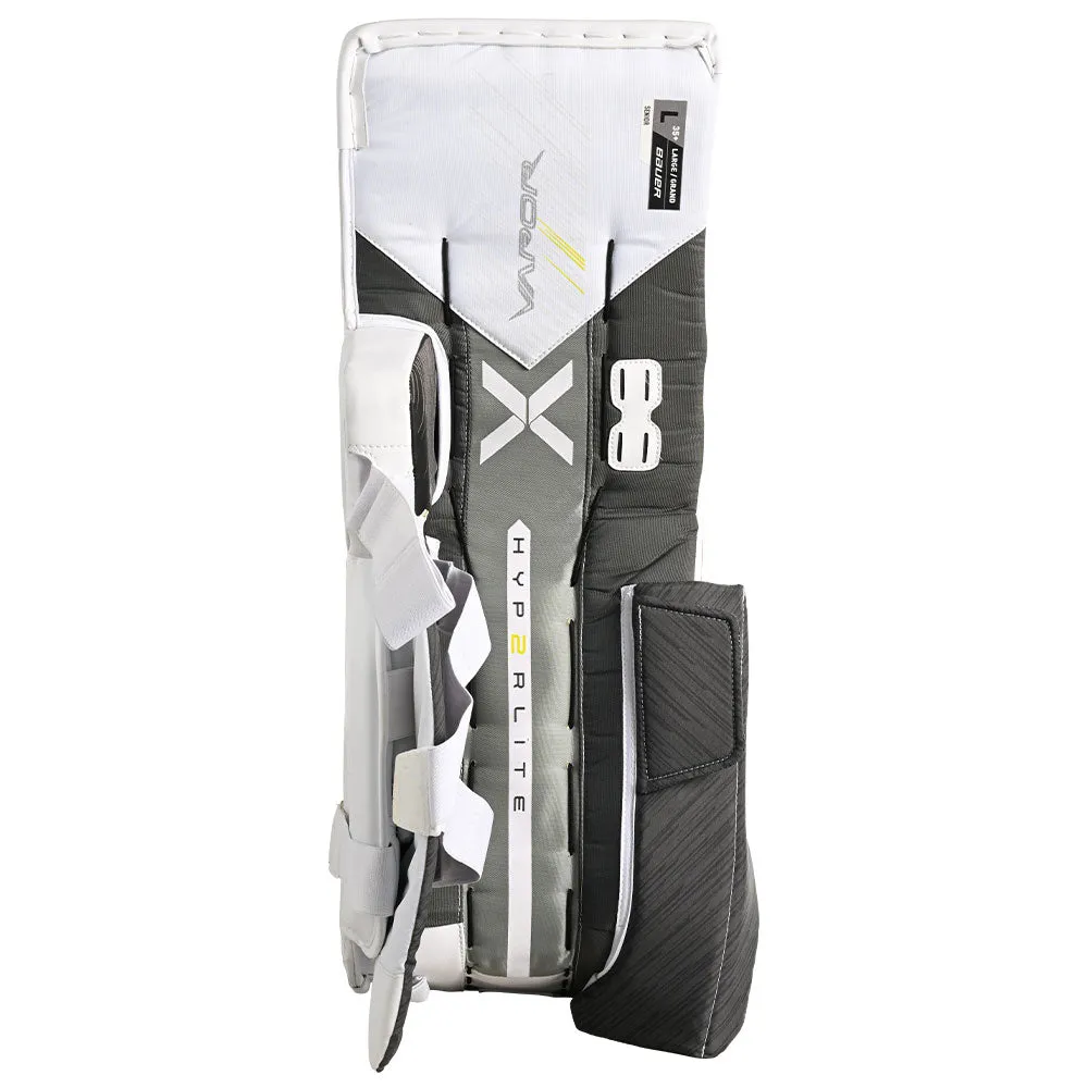 BAUER VAPOR HYPERLITE 2 SENIOR WHITE GOALIE PADS