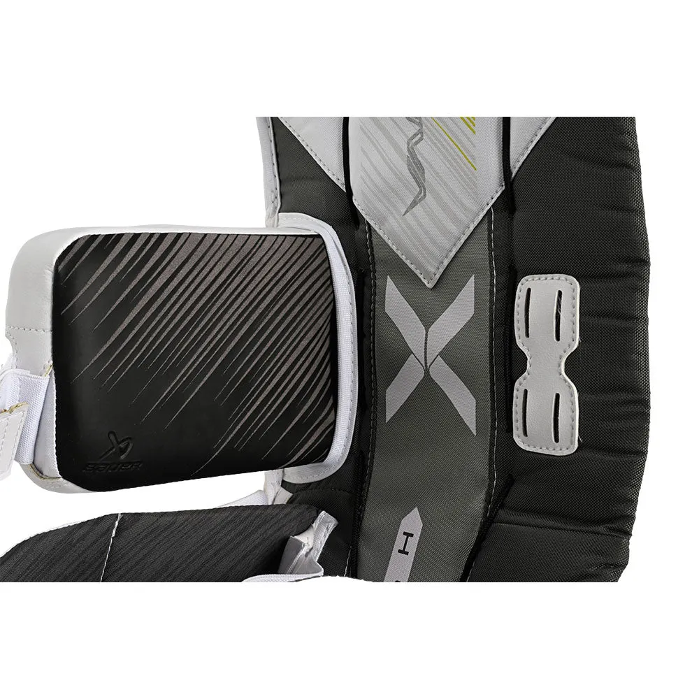 BAUER VAPOR HYPERLITE 2 SENIOR WHITE GOALIE PADS