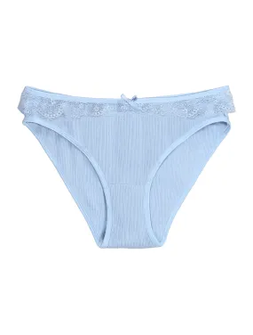 BeChill™ Strappy Sky-Blue Ribbed Brief