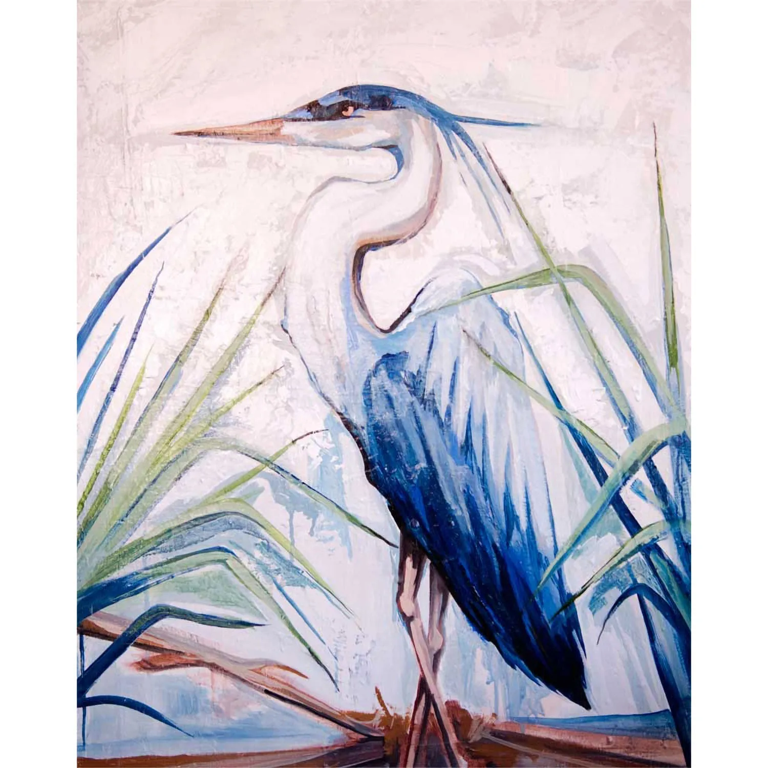 Blue Heron 1 Canvas Wall Art