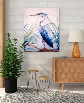 Blue Heron 1 Canvas Wall Art