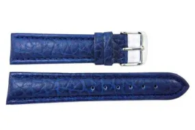 Blue Wyoming Buffalo Leather Watch Strap