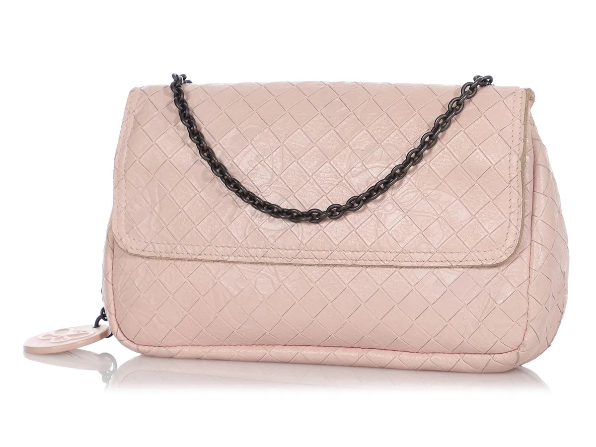 Bottega Veneta Small Embossed Butterfly Chain Crossbody