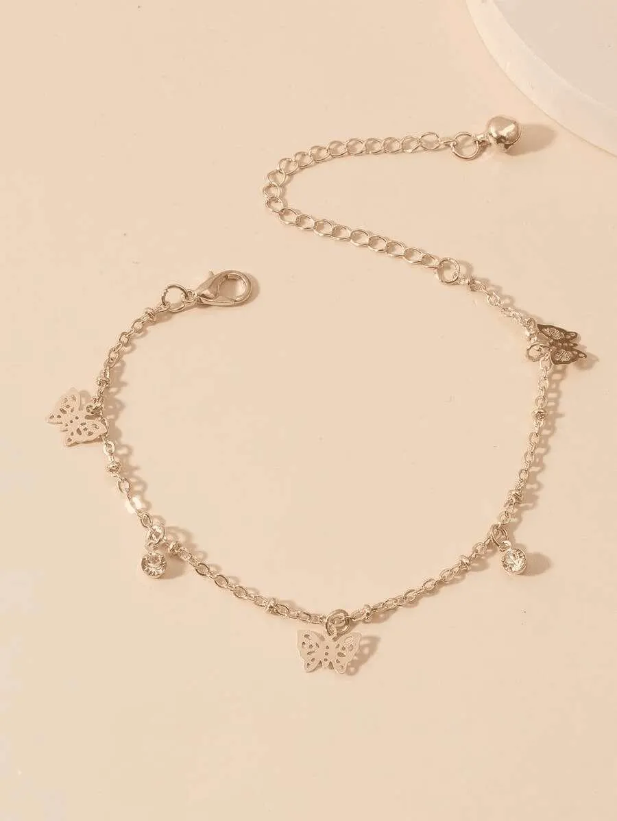 Butterfly Charm Anklet Ankle Bracelet