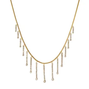 Chandelier Diamond Fringe Necklace