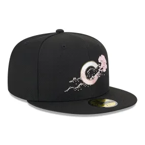 Chicago Cubs Dotted Floral Black 59FIFTY Fitted Cap