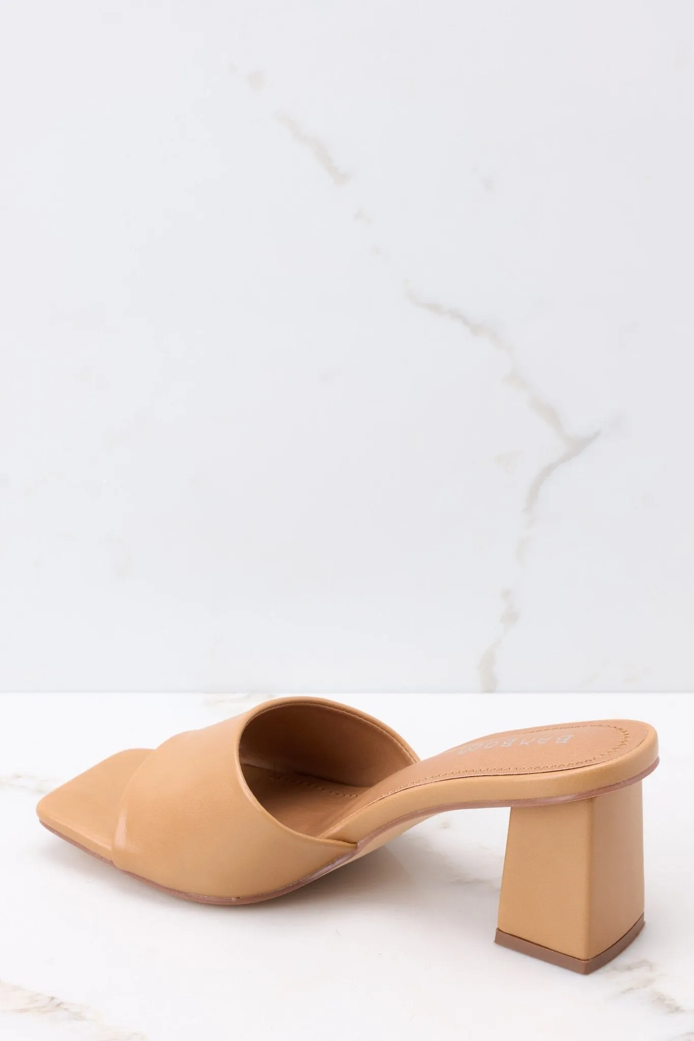 Come On Over Tan Block Heel Sandal