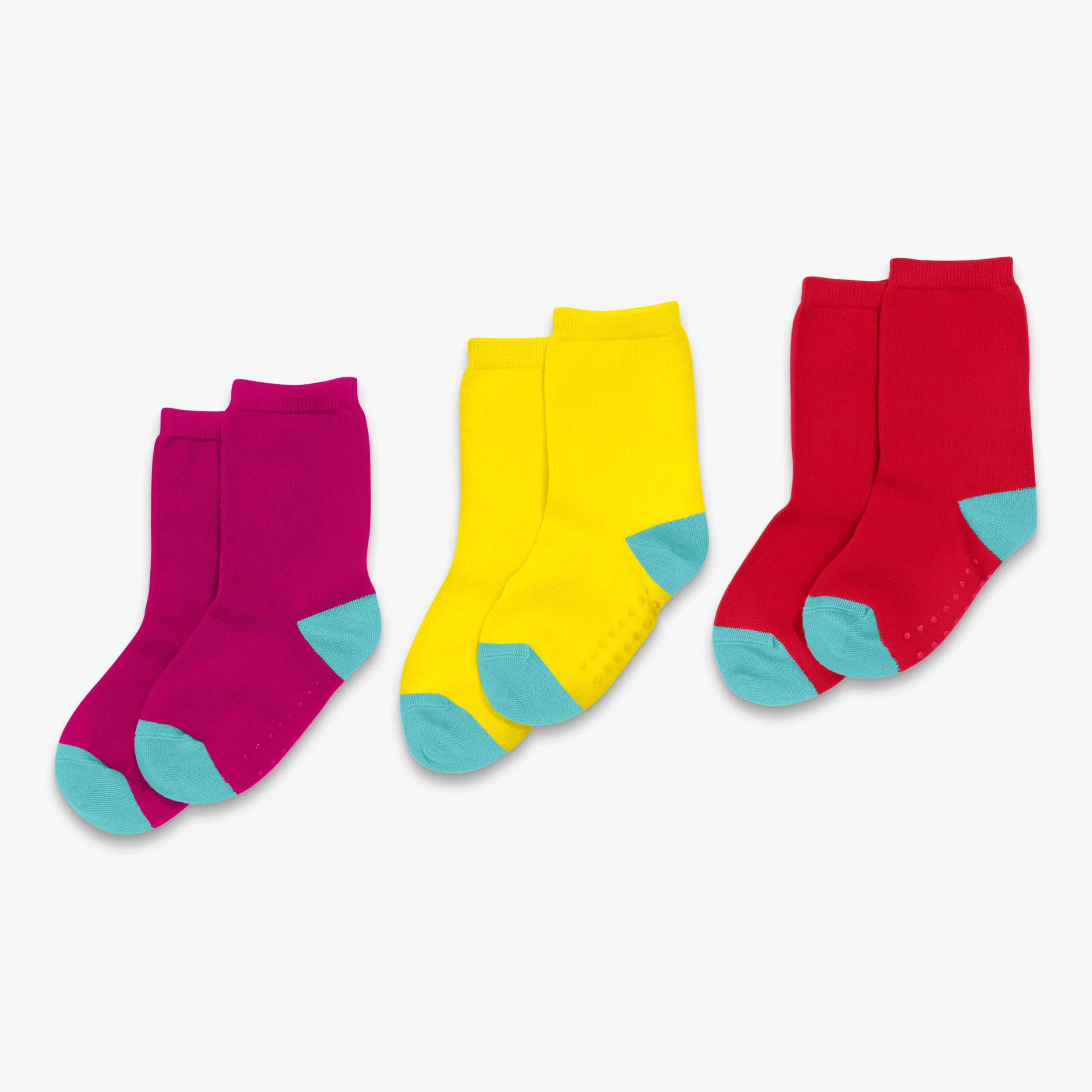 Crew sock 3-pack in solid colors