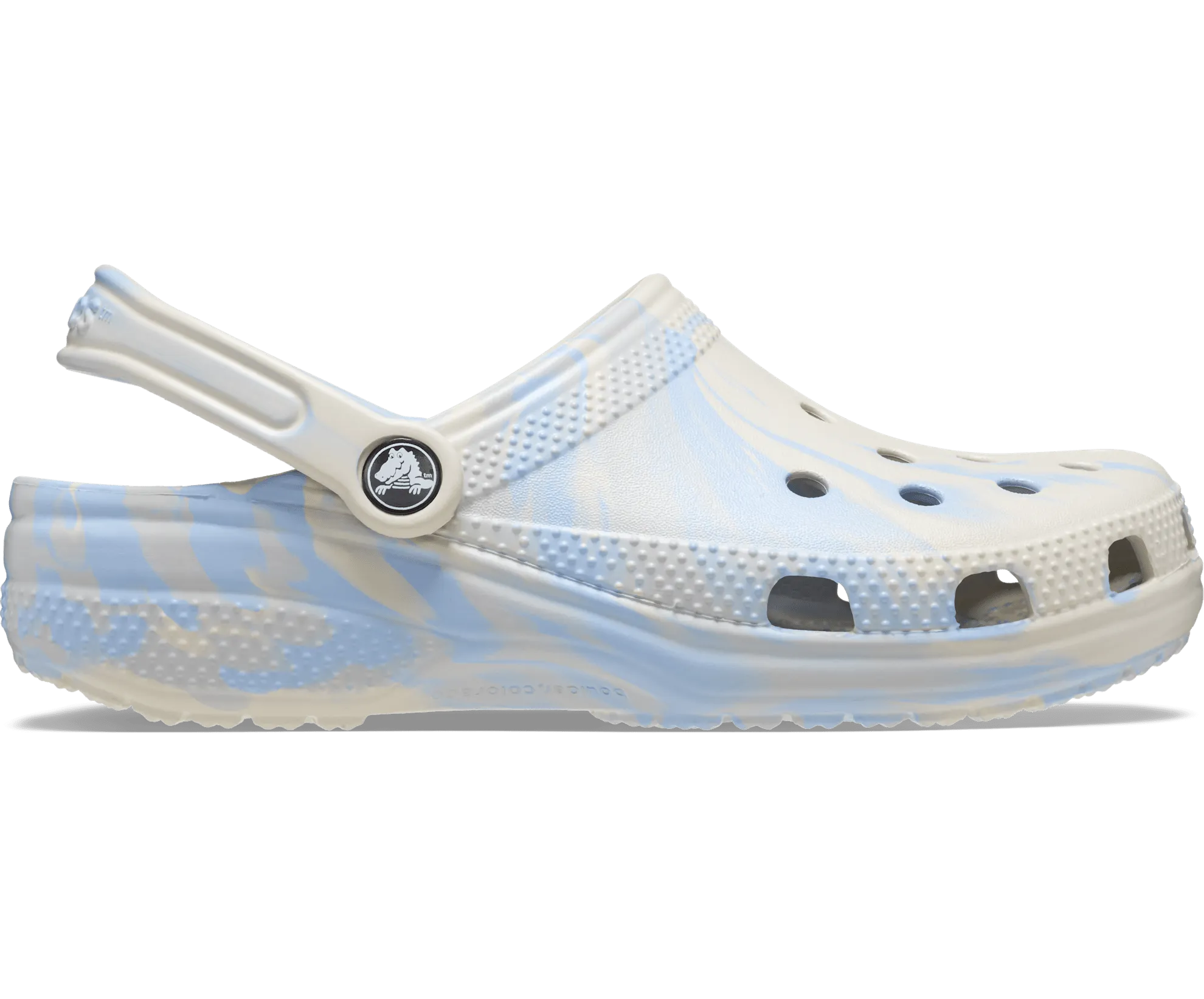 Crocs Unisex Classic Marbled Clog - Blue Calcite