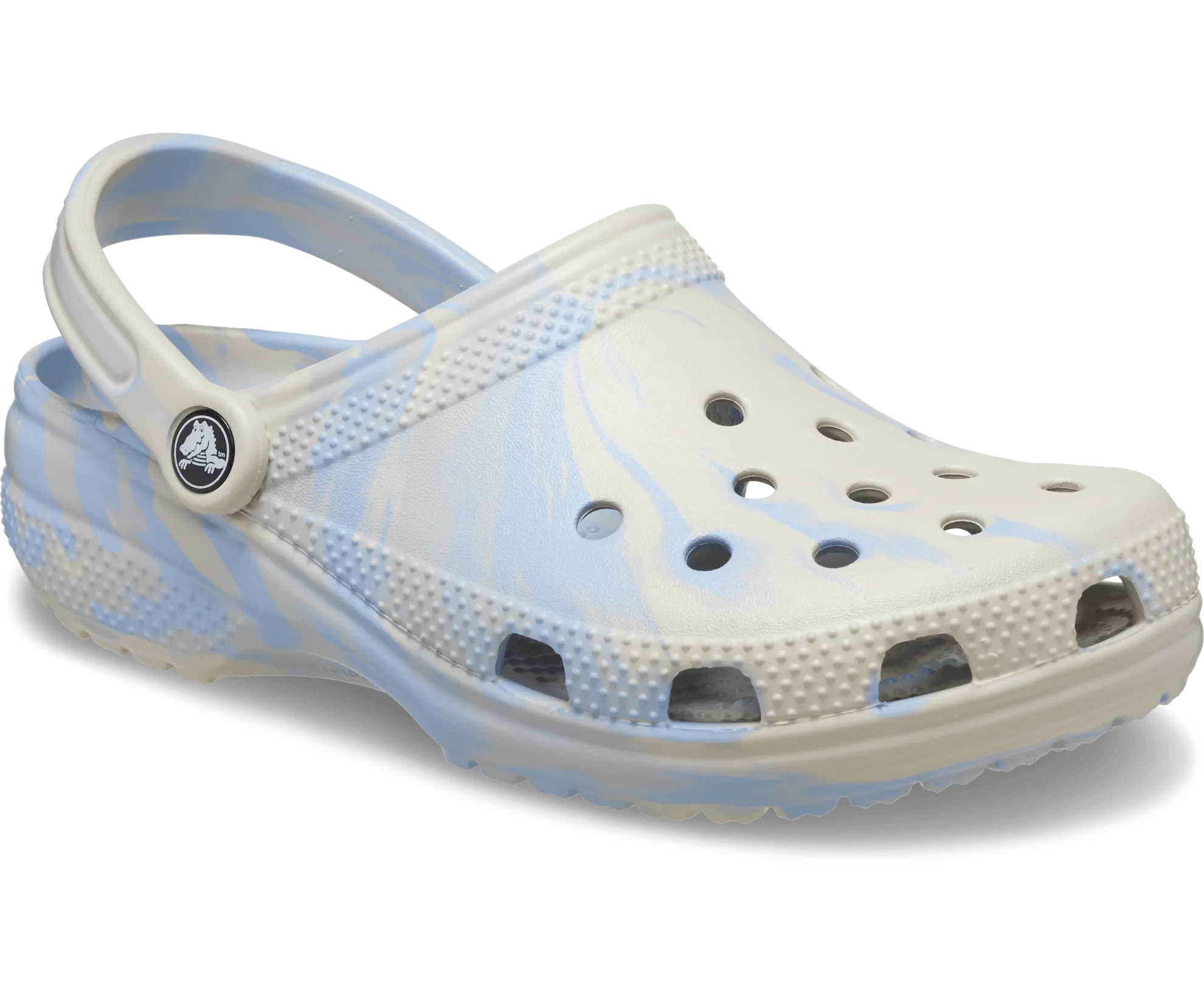 Crocs Unisex Classic Marbled Clog - Blue Calcite