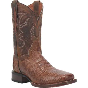 Dan Post Cowboy Certified Kingsly Caiman Square Toe Apache/Chocolate Boot