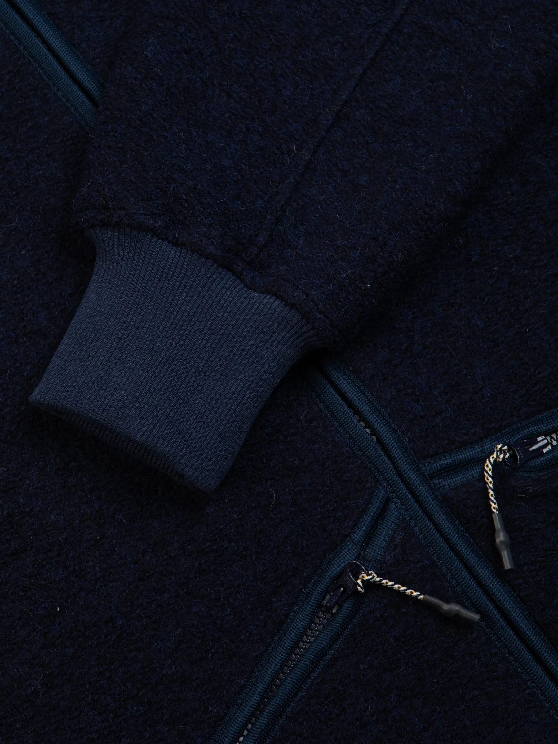 Dreghorn Fleece In Midnight Blue Italian Wool