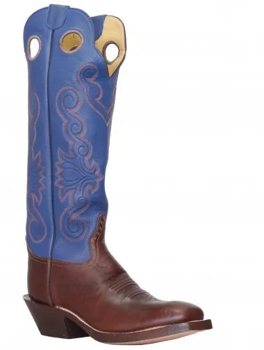 Drew's Buckaroo Chocolate Horse Blue Cowhide - #DRH216 8D