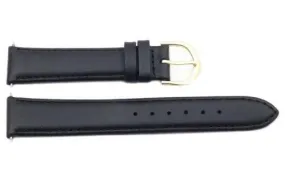 FITS Timex Black Genuine Calfskin Leather 18mm Watch Band