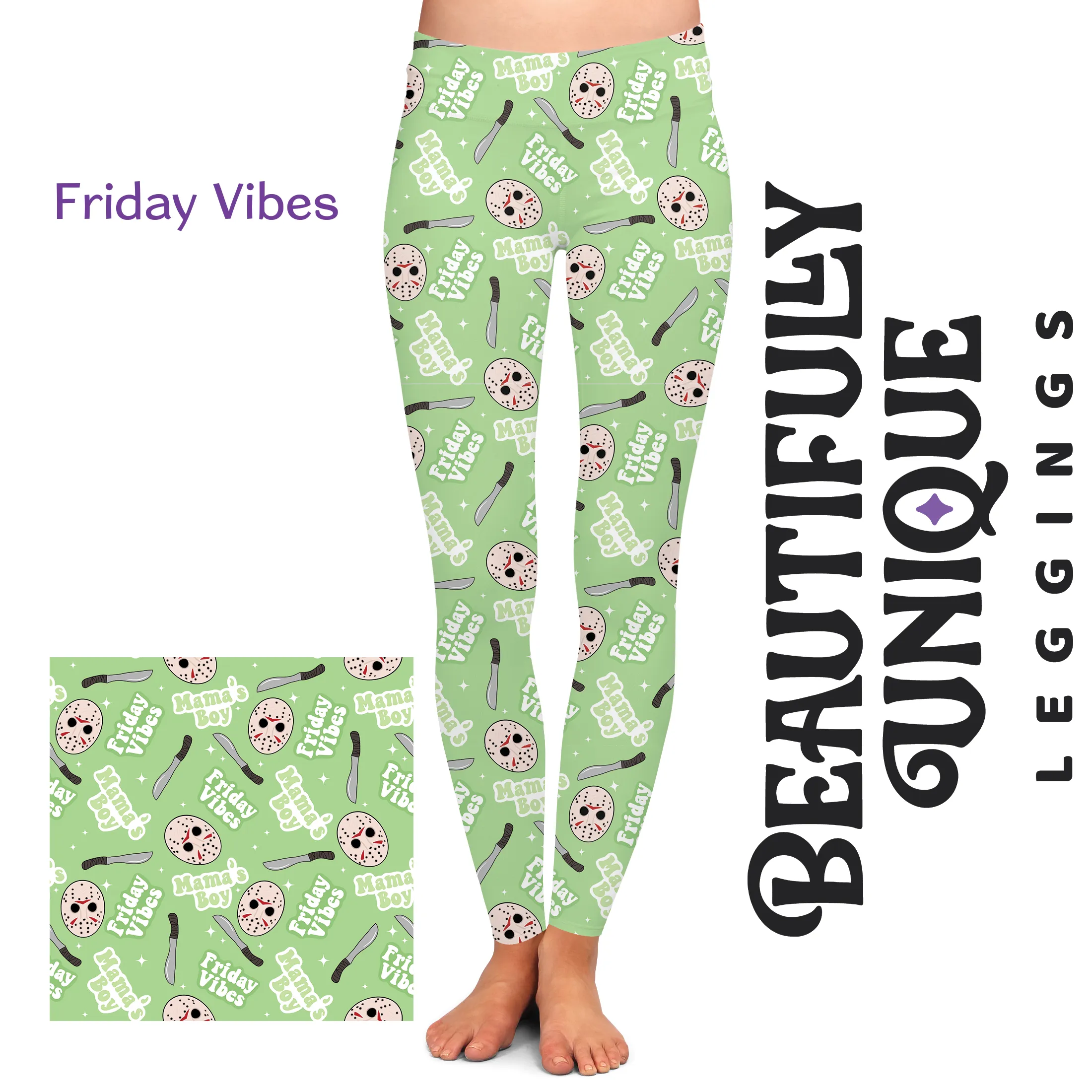 Friday Vibes (Jason) - High-quality Handcrafted Vibrant Leggings