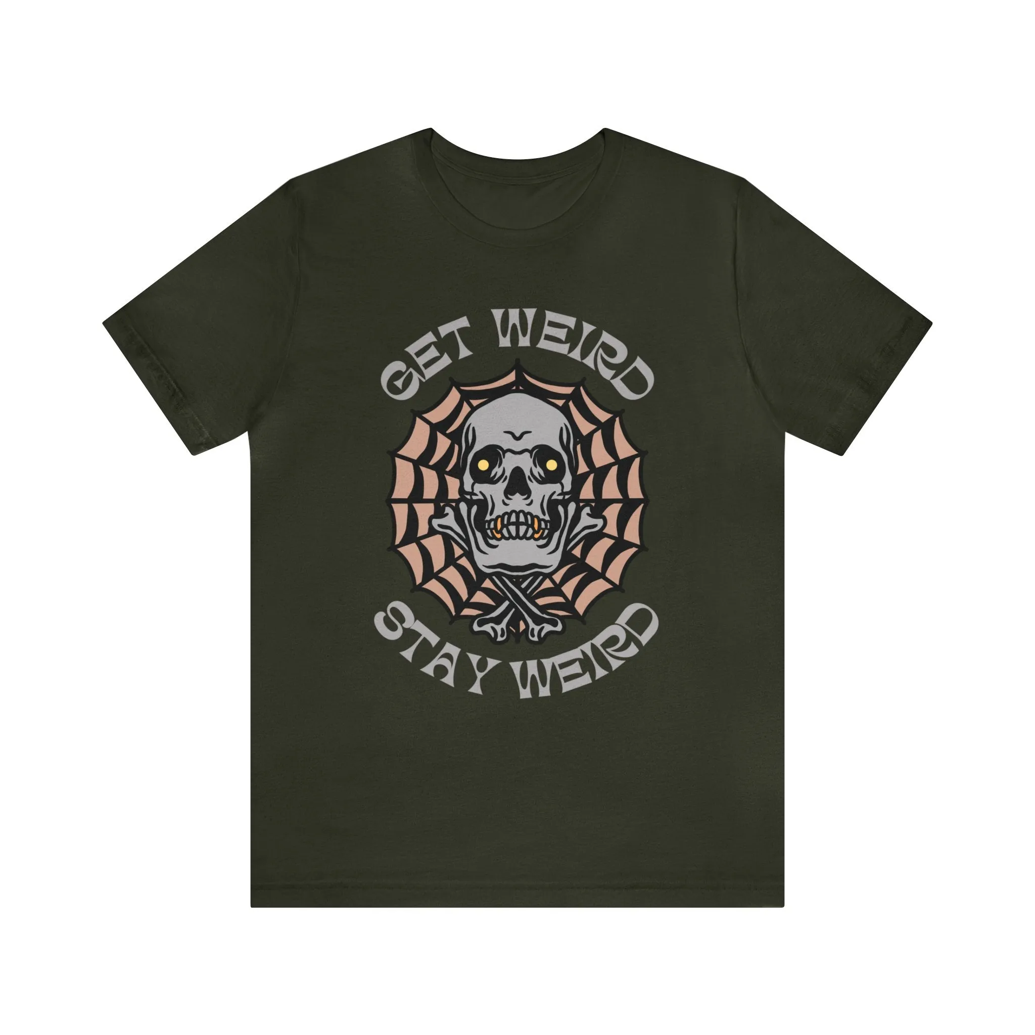 Get Weird  Stay Weird Tattoo T-shirt / Traditional Tattoo Tee Shirt / Punk Rock Clothing Tshirt Rockabilly Psychobilly Freak Goth