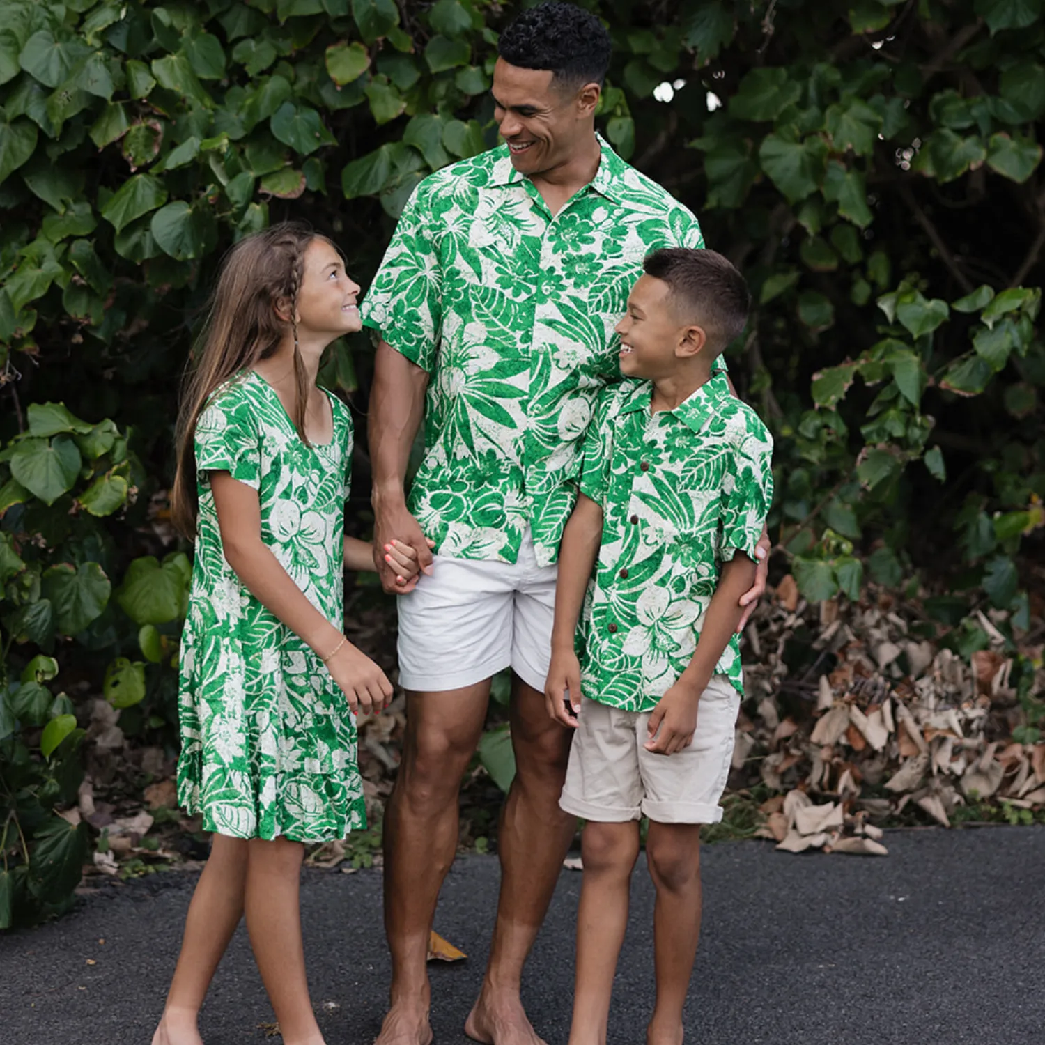 Girls' Hattie Dress: XS(4/5) - L(12/14) - Koa Green