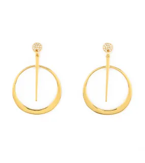 Gold Circle Earrings