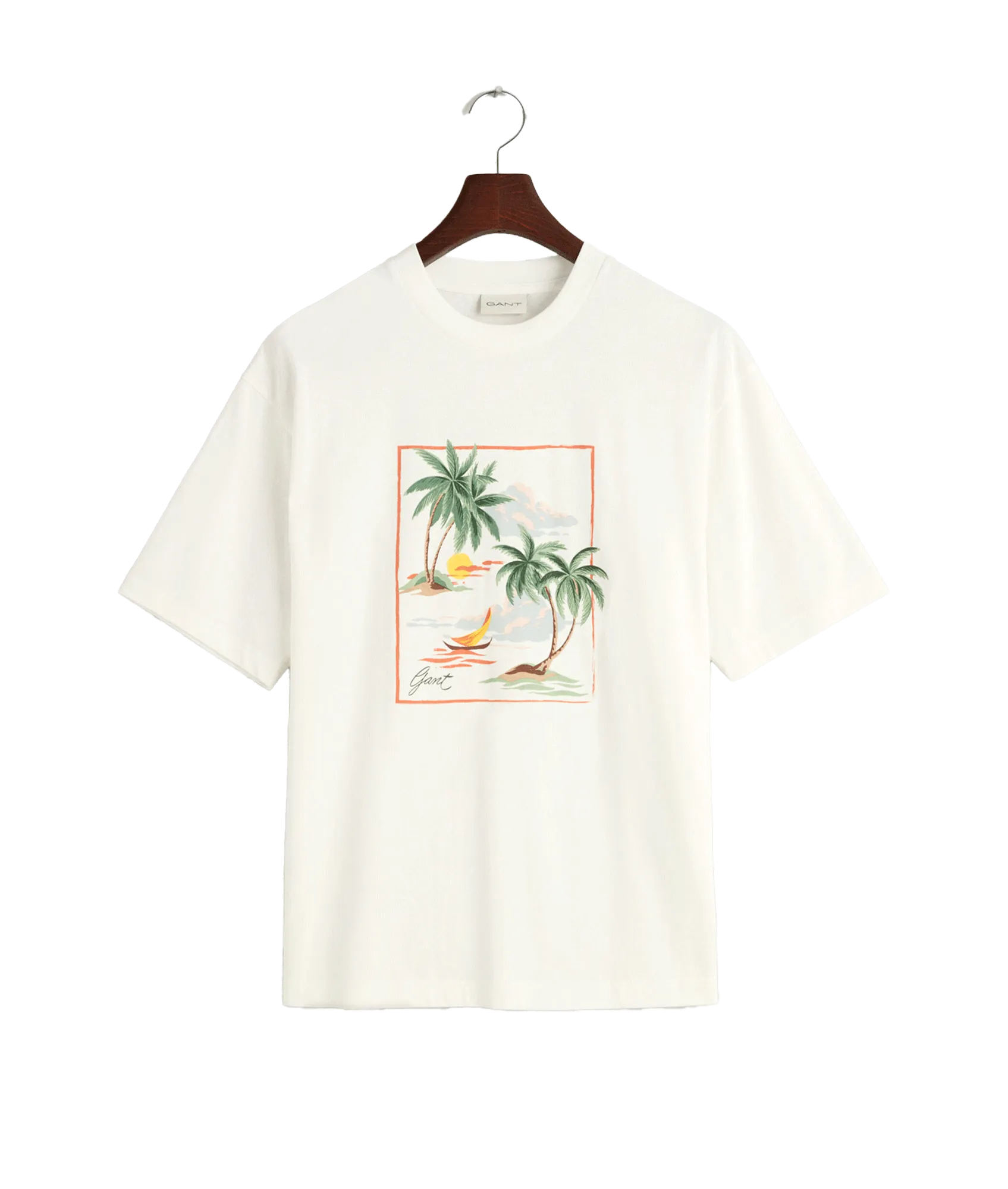 Hawaiian Print T-shirt - White