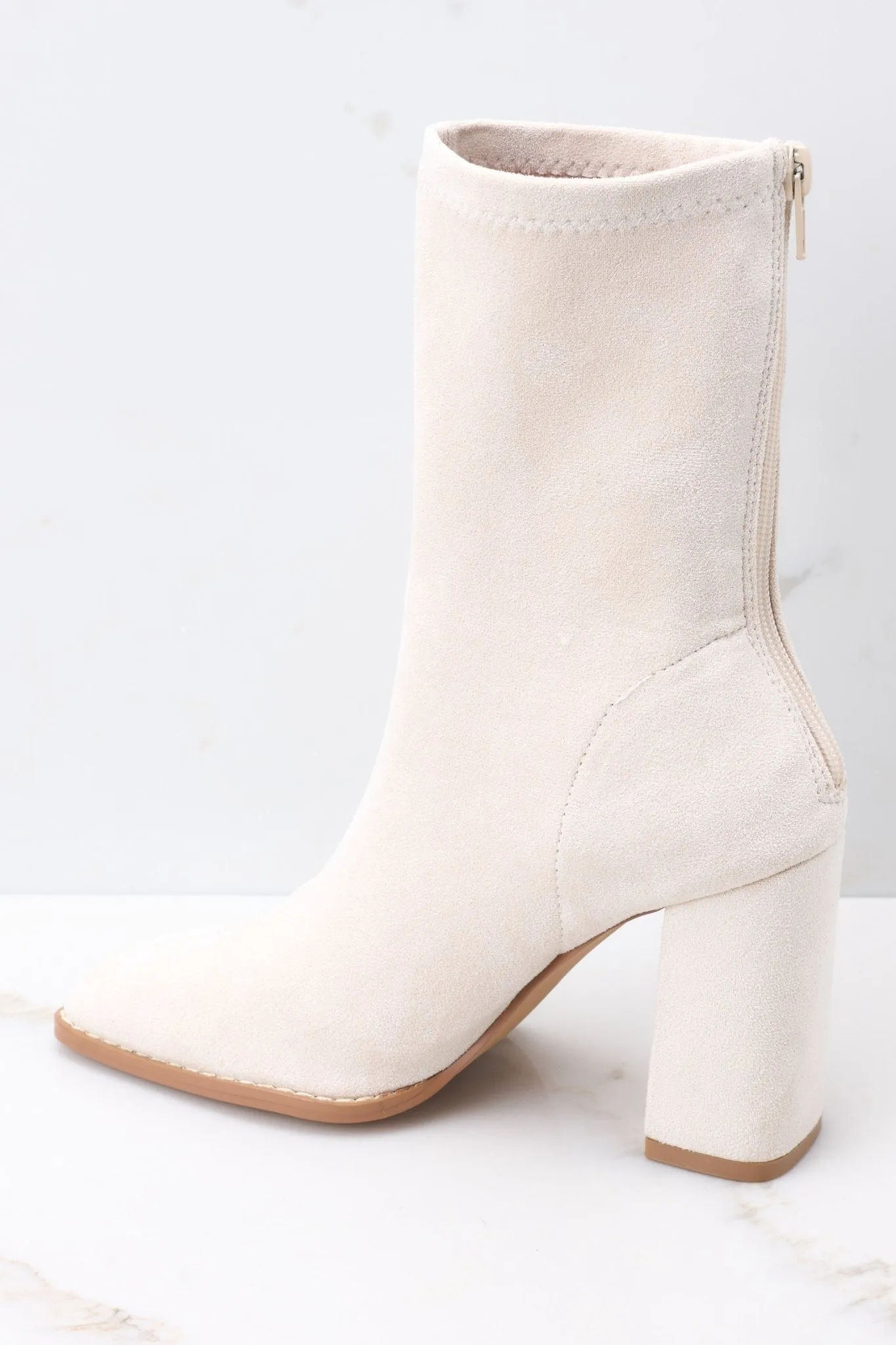 I Mean Love Ivory Ankle Boot