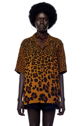 LEOPARD PRINT SHORT SLEEVE SHIRT