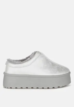 Lottys Faux Leather Platform Classic Slip-On