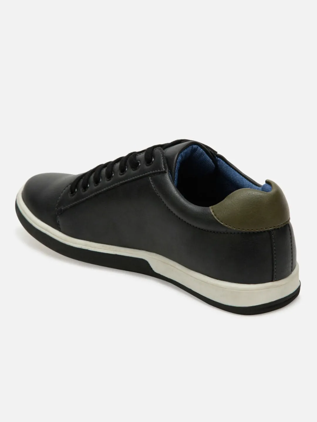 Men's Black iD Signature Round Toe Lace Up Casual (IX1025)