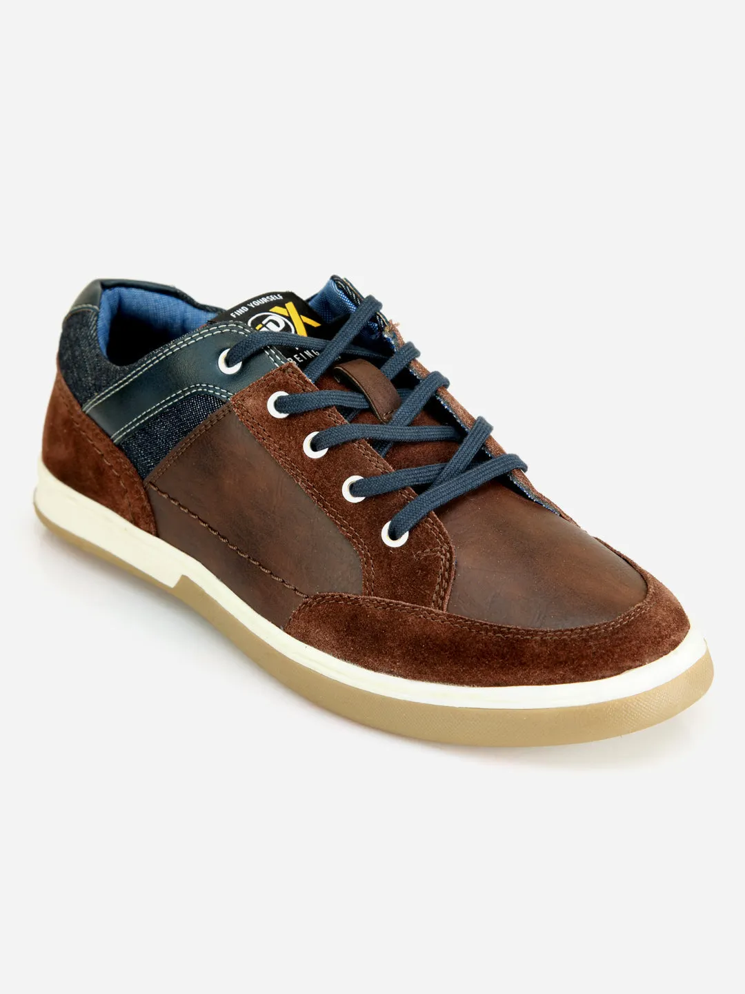 Men's Brown Round Toe Smart Casual Lace Up (IX1031)