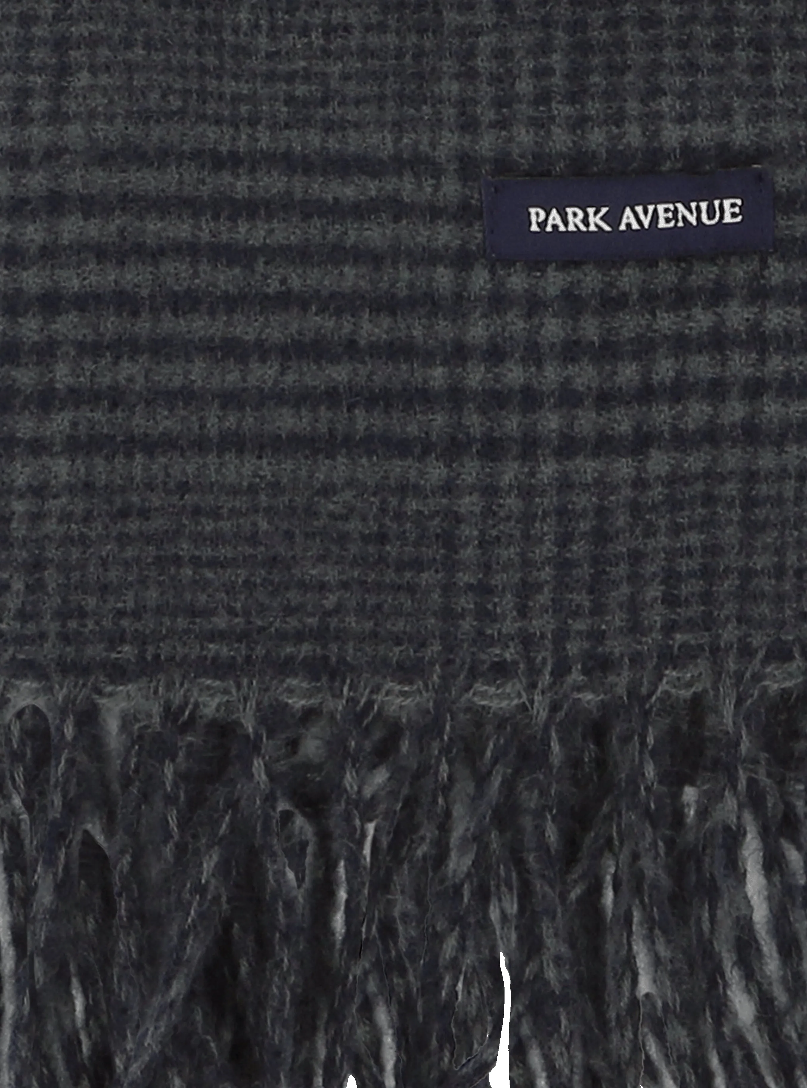 Navy Checked Scarf