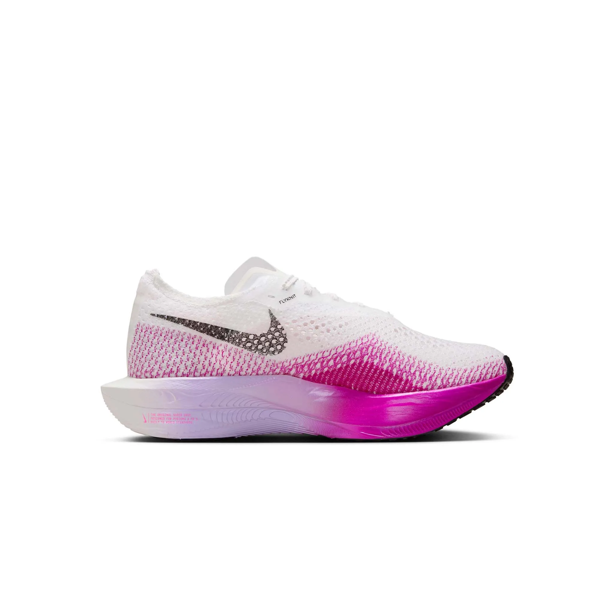 Nike | Women's Vaporfly 3 Road Racing Shoes - White/Black-Vivid Purple-Purple Agate