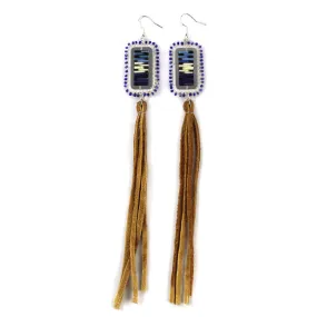 Olive Denton Quill Fringe Earrings