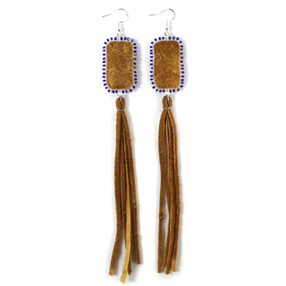 Olive Denton Quill Fringe Earrings