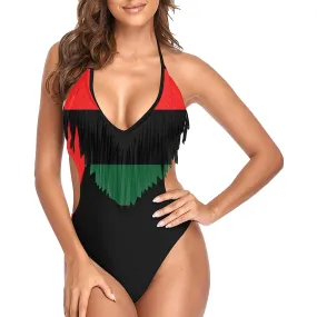 RBG Women's Fringe Swimsuit (Model S32)