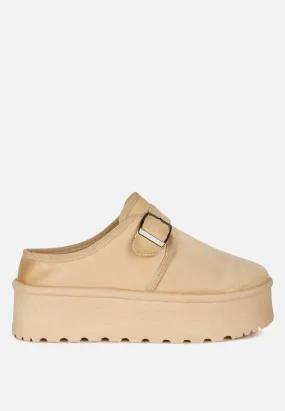 Ryeson Buckle Strap Platform Classic Slip-On