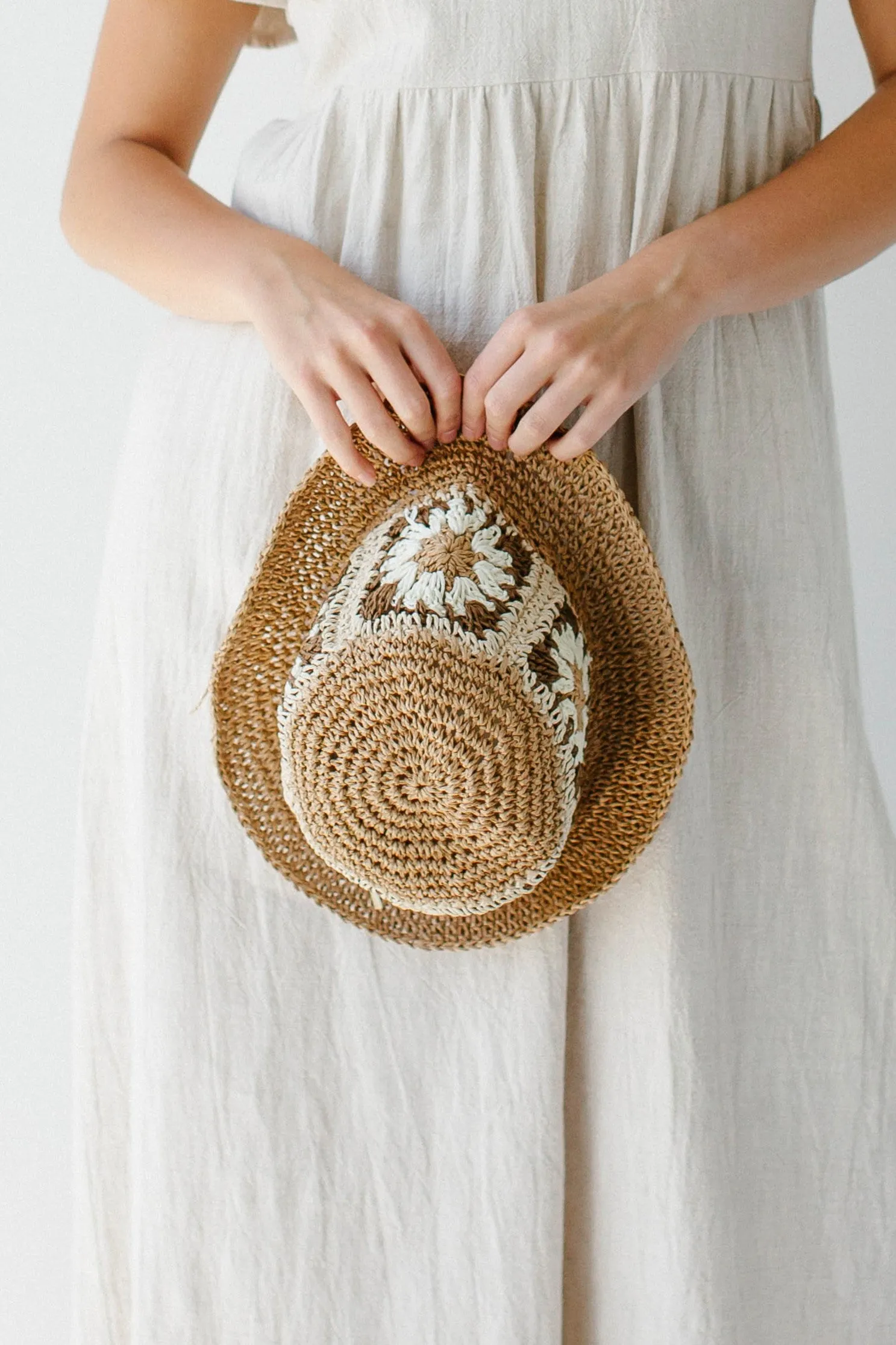 'Santiago' Straw Flower Bucket Hat FINAL SALE