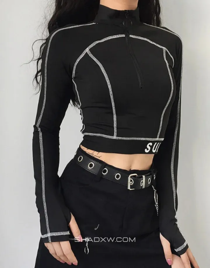 Techwear crop top