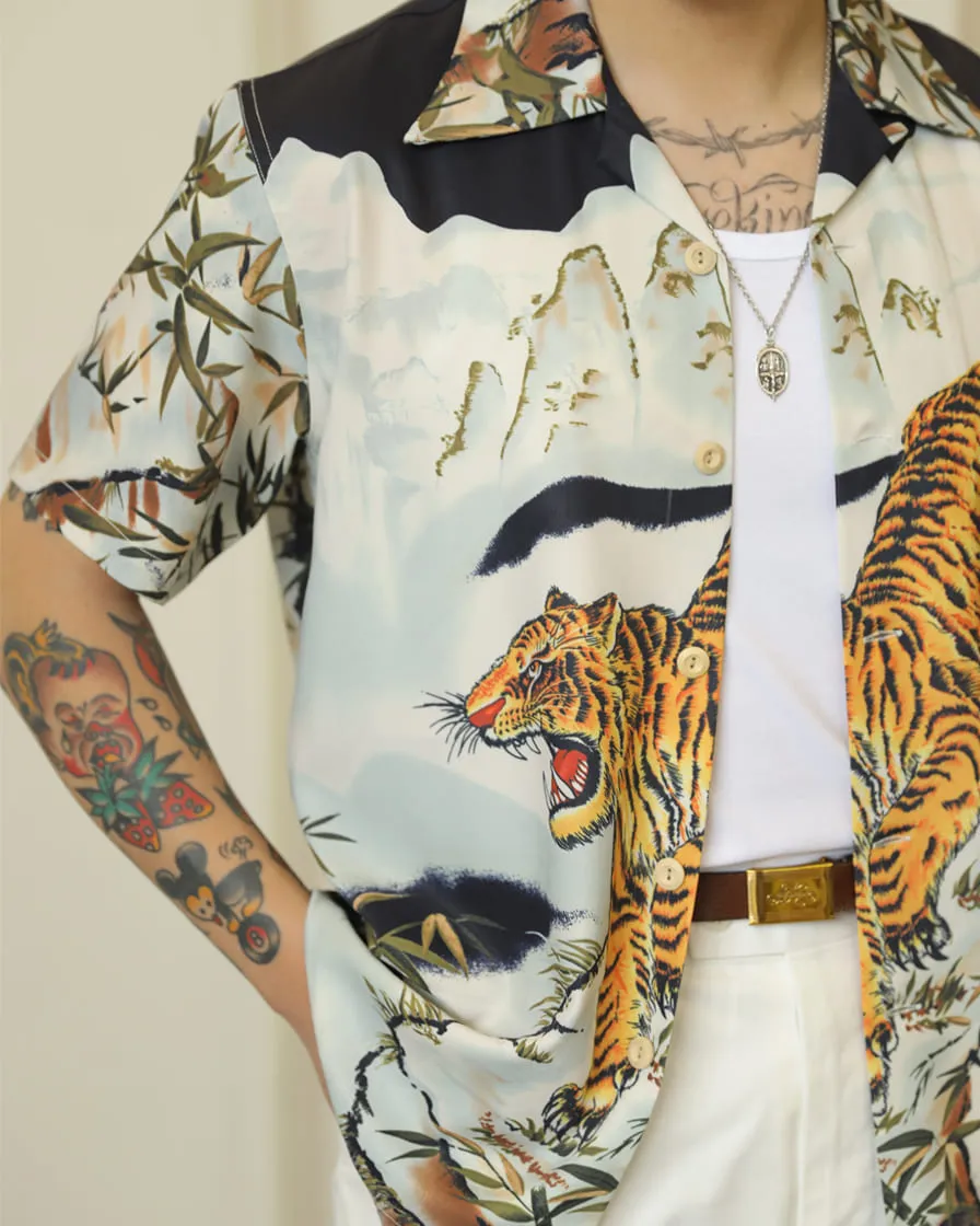 Tiger painting Hawaiian Shirt