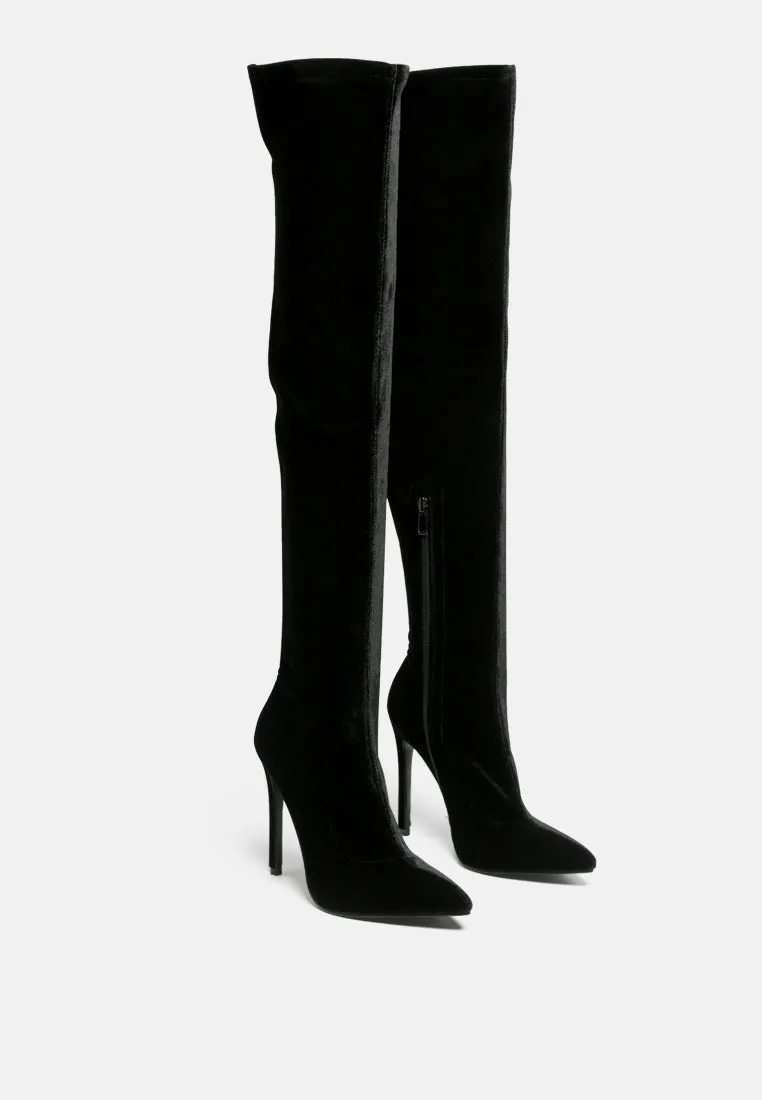 Tilera Stretch Over The Knee Stiletto Boots